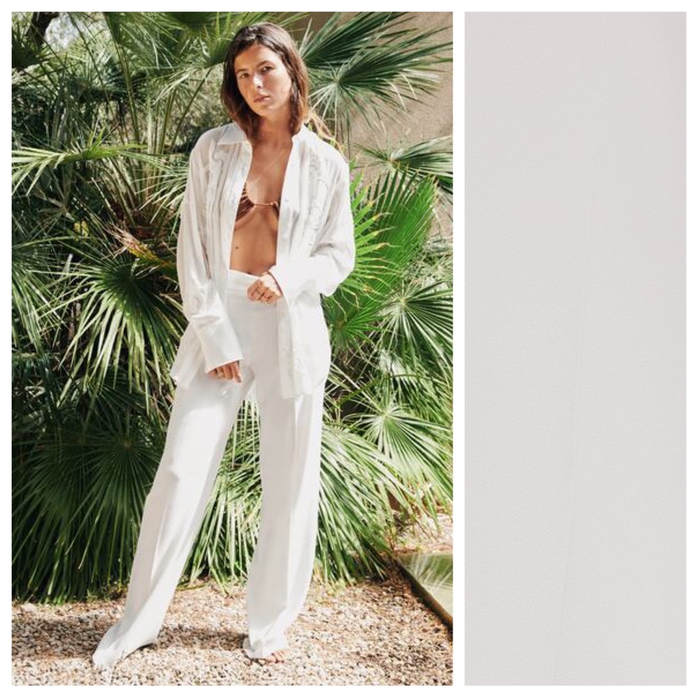 Zara White Trousers